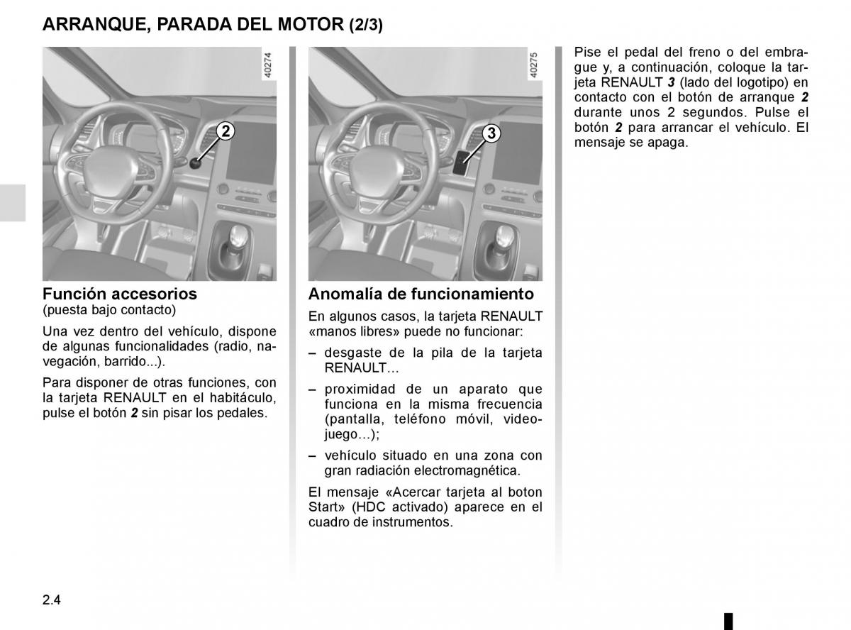 Renault Espace V 5 manual del propietario / page 112