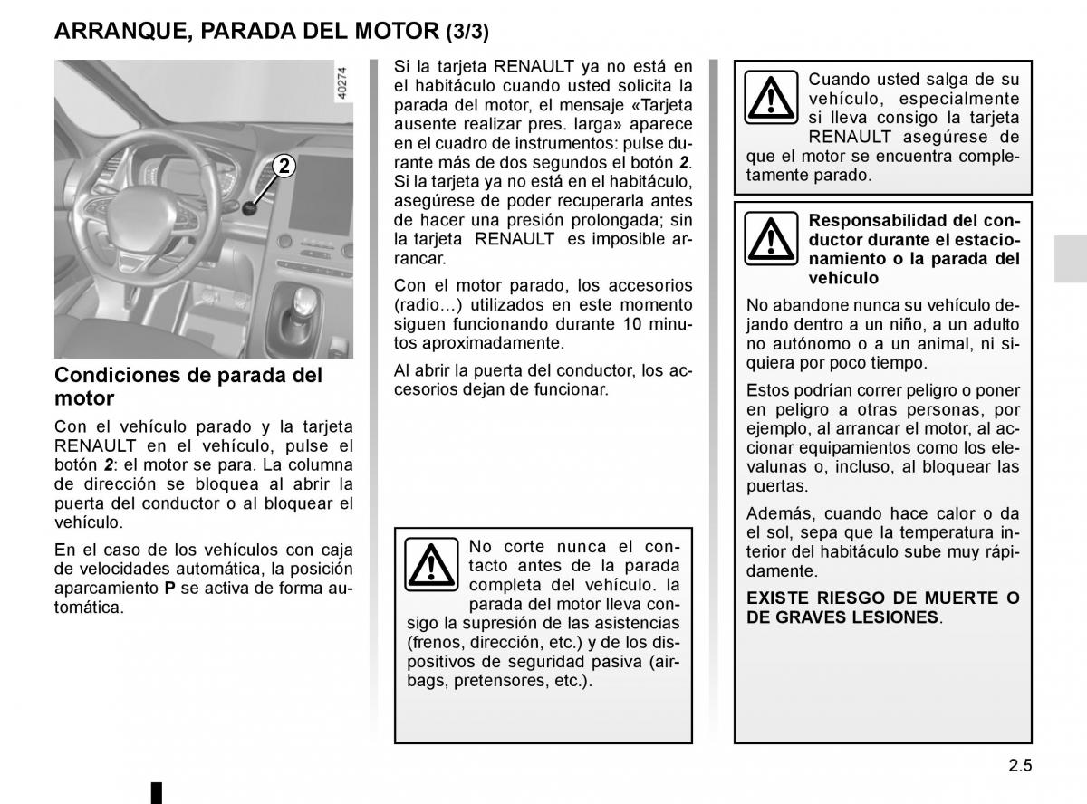 Renault Espace V 5 manual del propietario / page 113