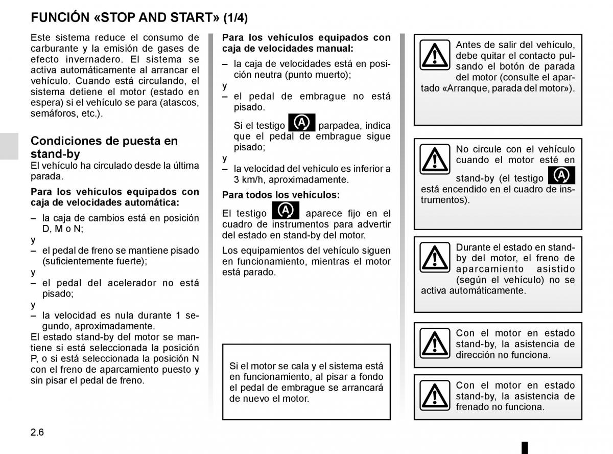 Renault Espace V 5 manual del propietario / page 114