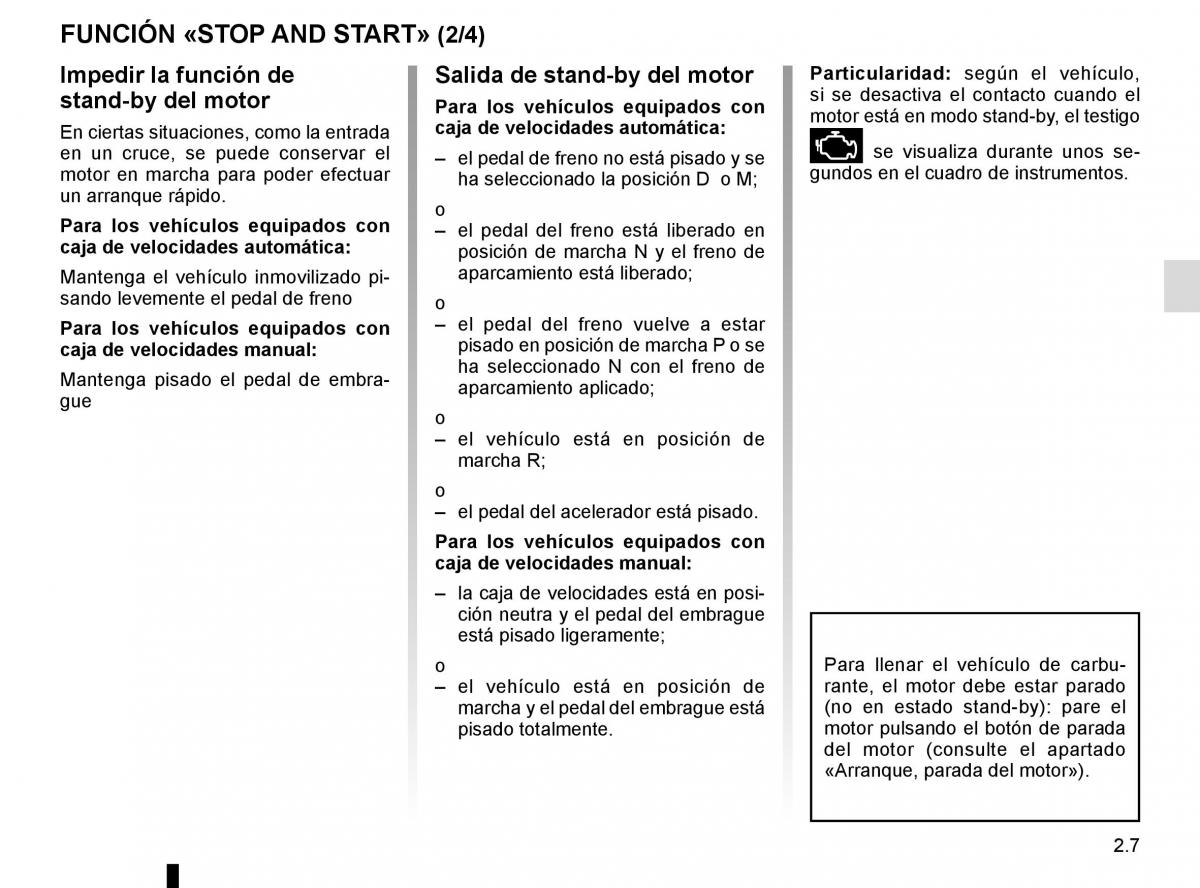 Renault Espace V 5 manual del propietario / page 115