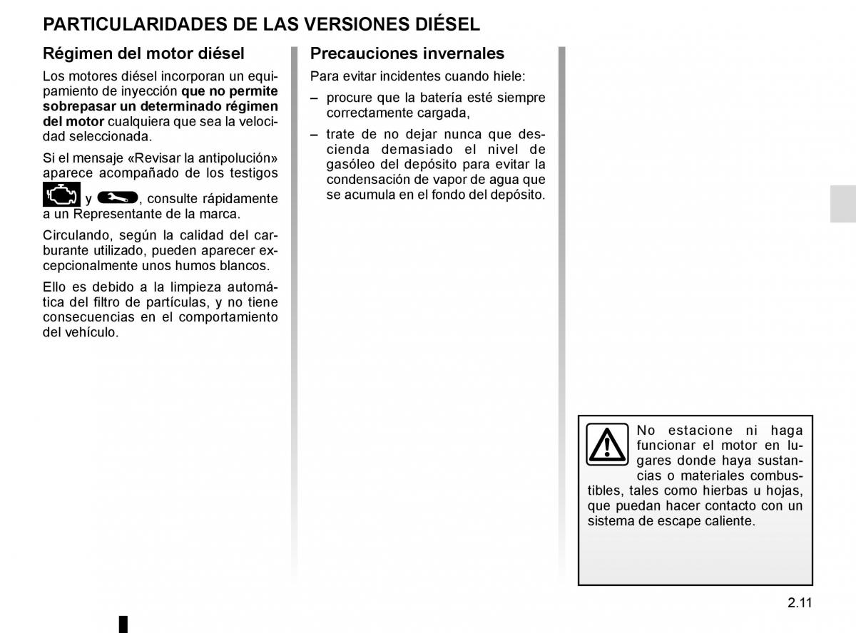 Renault Espace V 5 manual del propietario / page 119