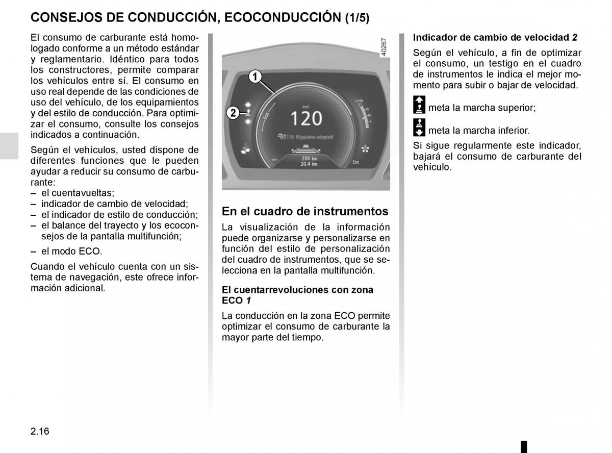 Renault Espace V 5 manual del propietario / page 124