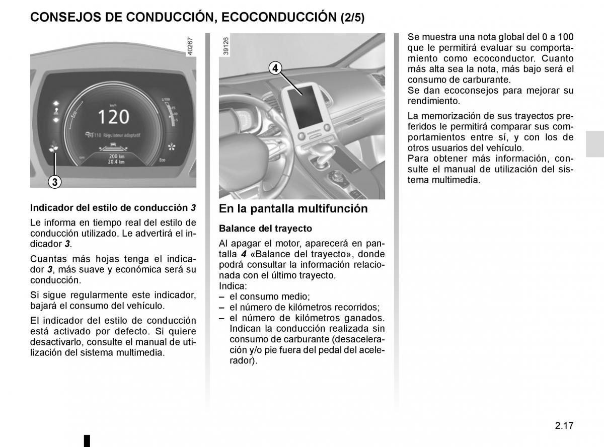 Renault Espace V 5 manual del propietario / page 125