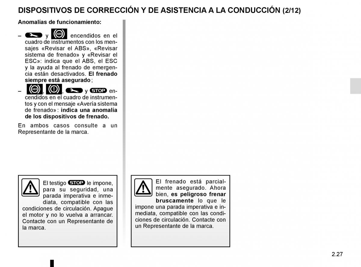 Renault Espace V 5 manual del propietario / page 135