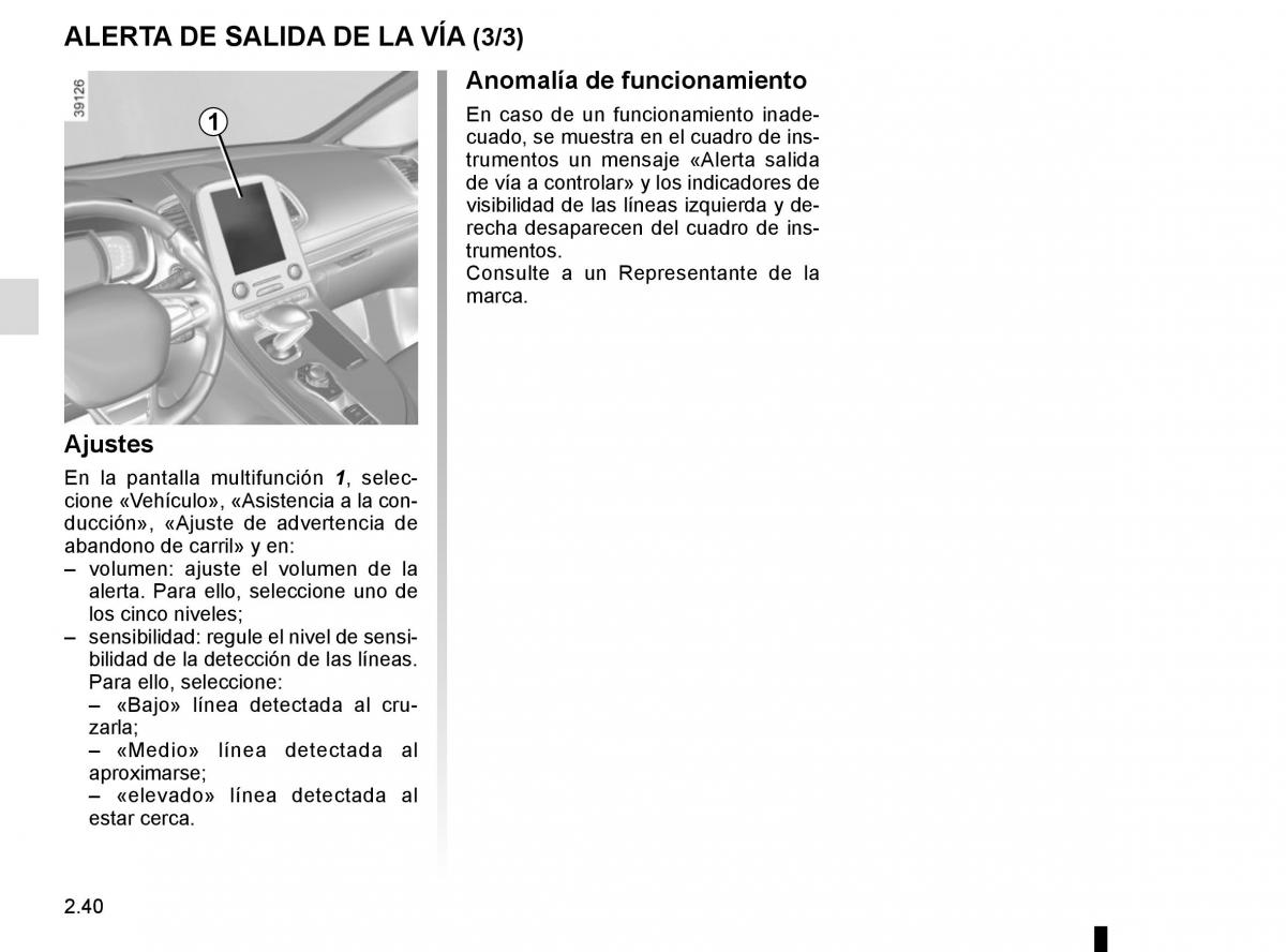 Renault Espace V 5 manual del propietario / page 148