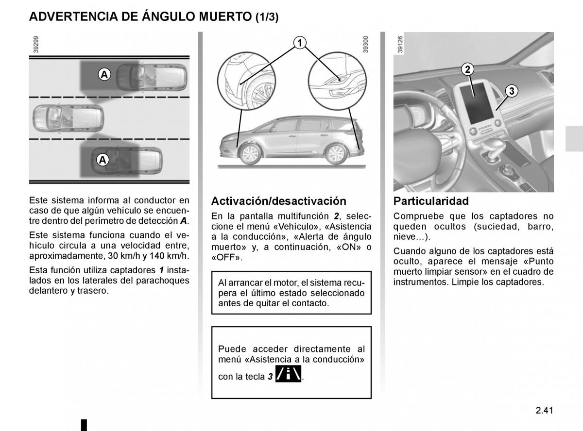 Renault Espace V 5 manual del propietario / page 149