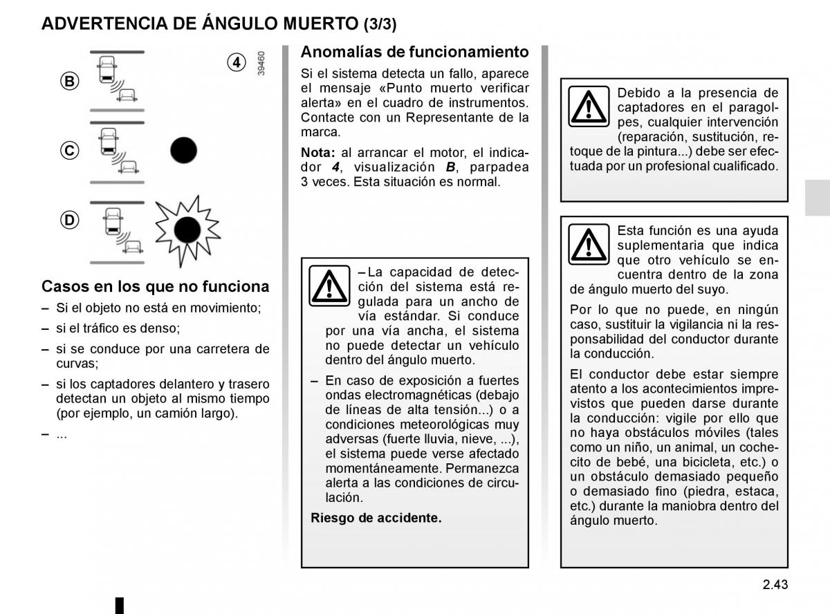 Renault Espace V 5 manual del propietario / page 151