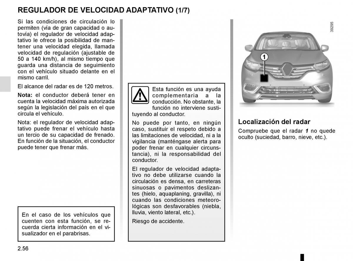 Renault Espace V 5 manual del propietario / page 164