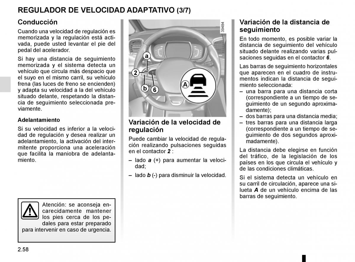 Renault Espace V 5 manual del propietario / page 166