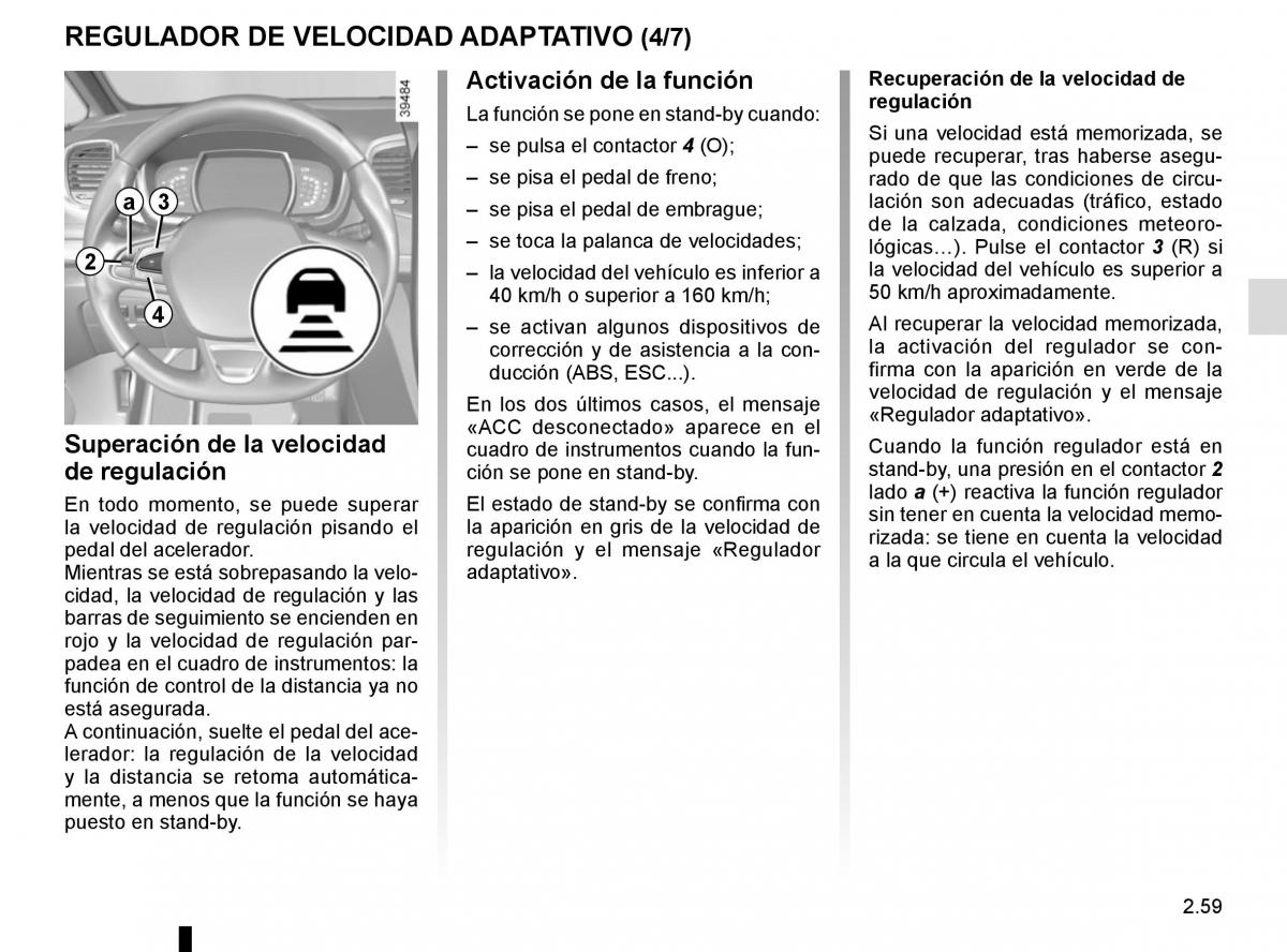 Renault Espace V 5 manual del propietario / page 167