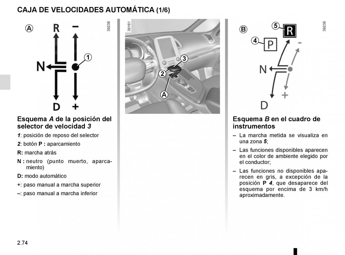 Renault Espace V 5 manual del propietario / page 182