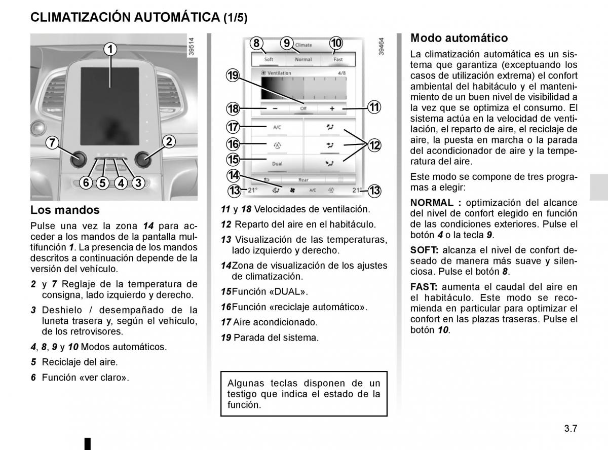 Renault Espace V 5 manual del propietario / page 195