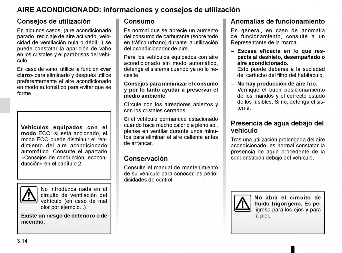 Renault Espace V 5 manual del propietario / page 202