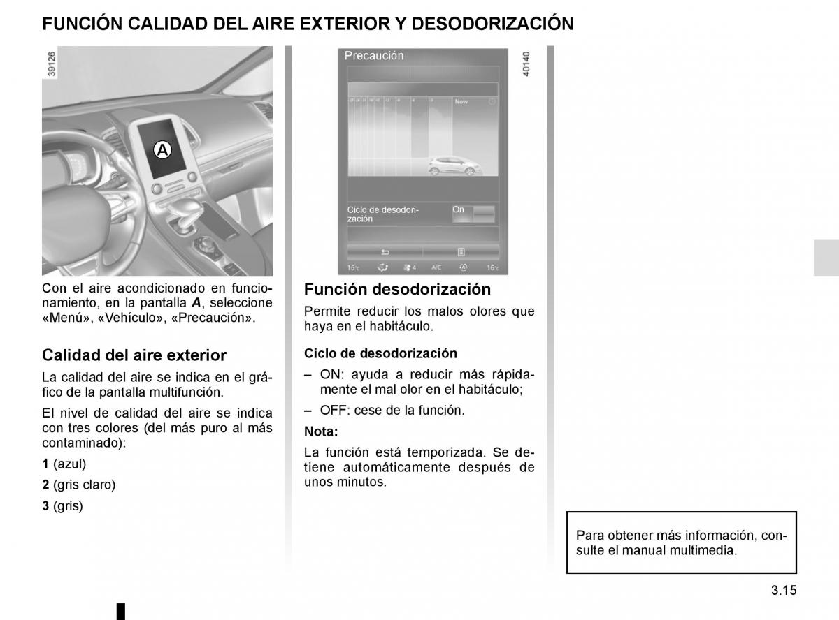 Renault Espace V 5 manual del propietario / page 203