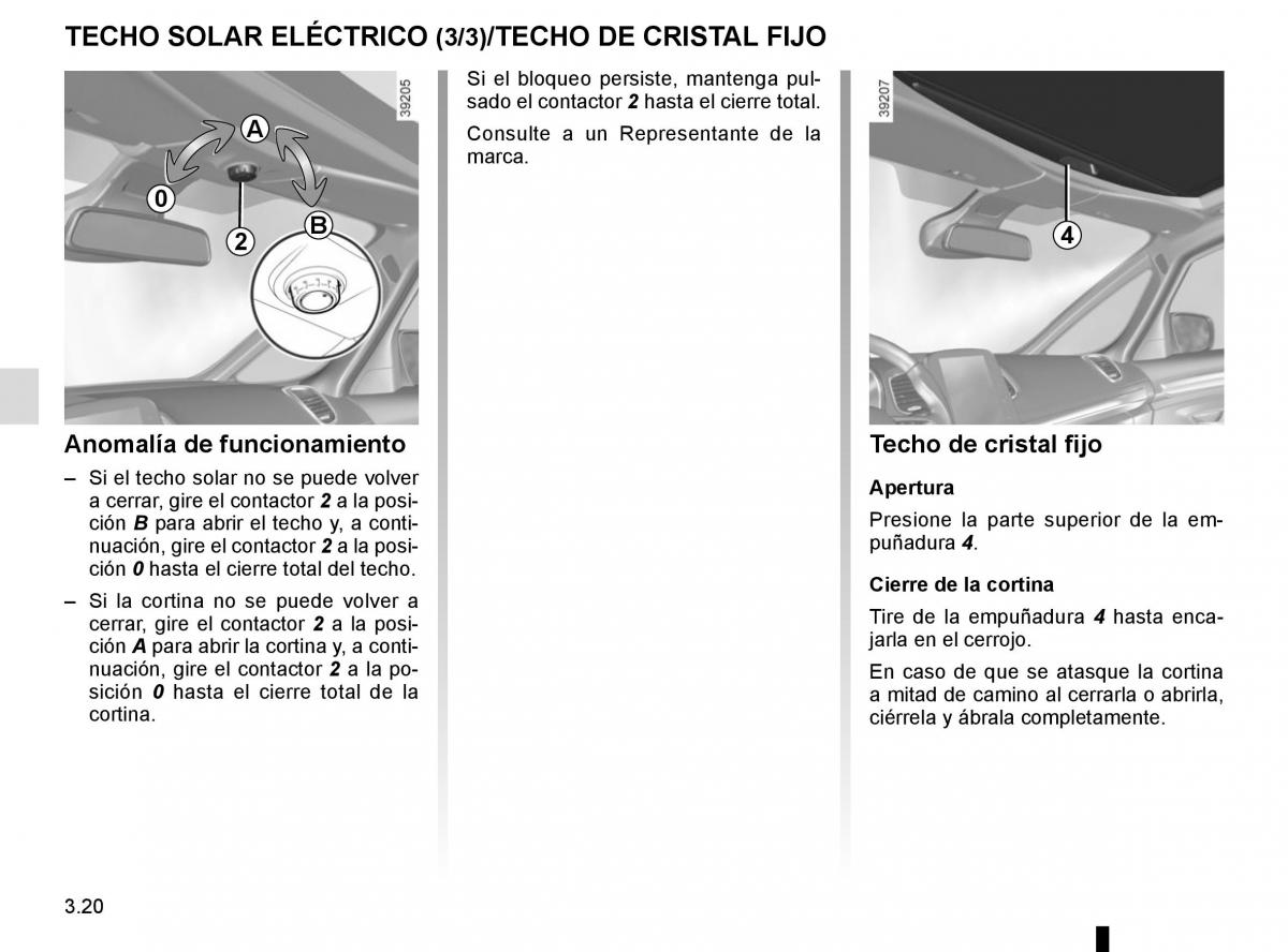 Renault Espace V 5 manual del propietario / page 208