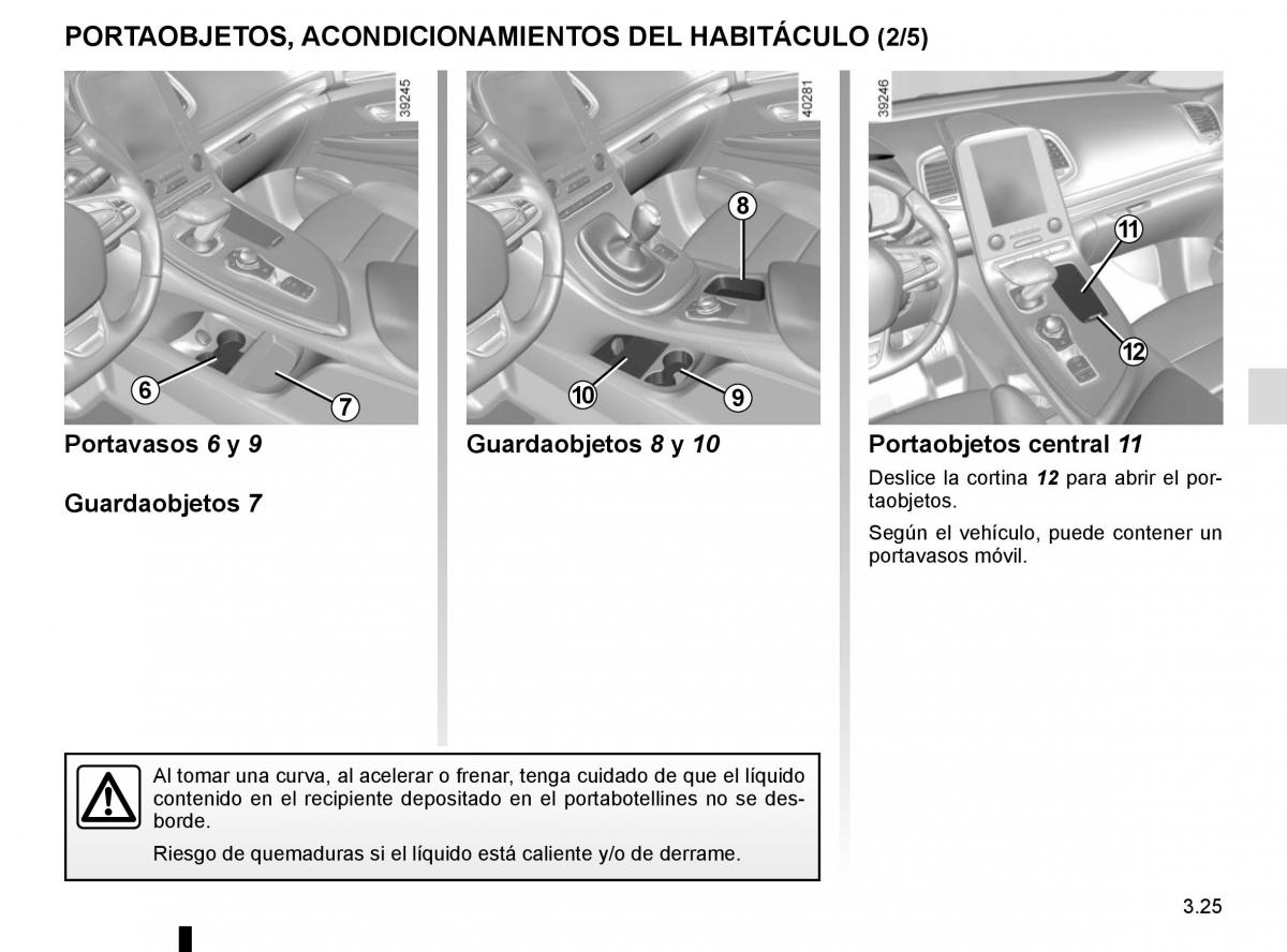 Renault Espace V 5 manual del propietario / page 213