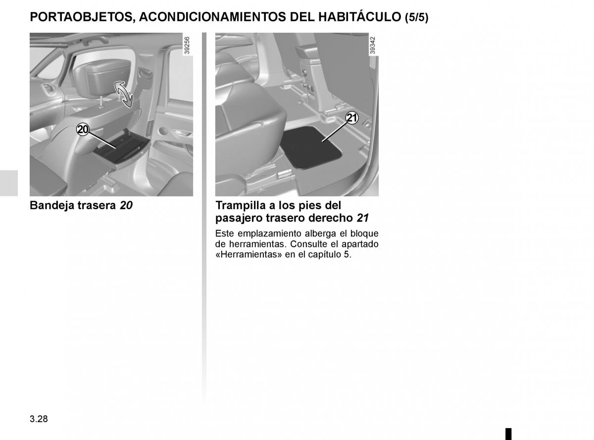 Renault Espace V 5 manual del propietario / page 216