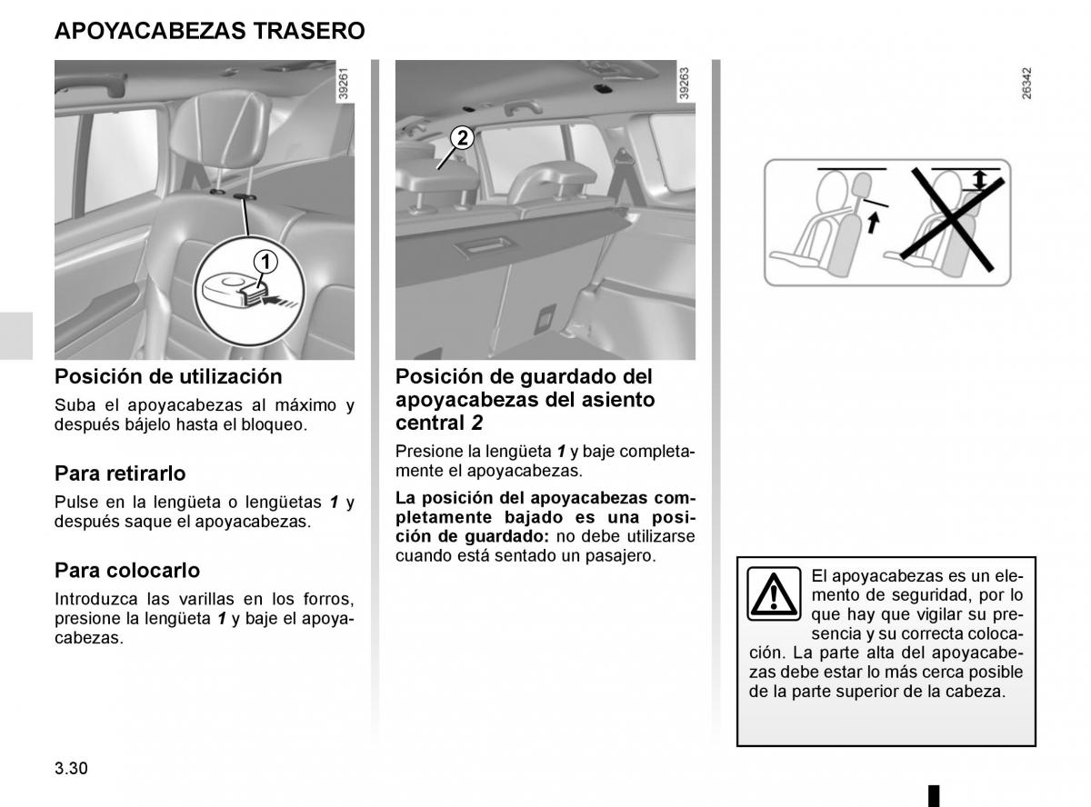 Renault Espace V 5 manual del propietario / page 218