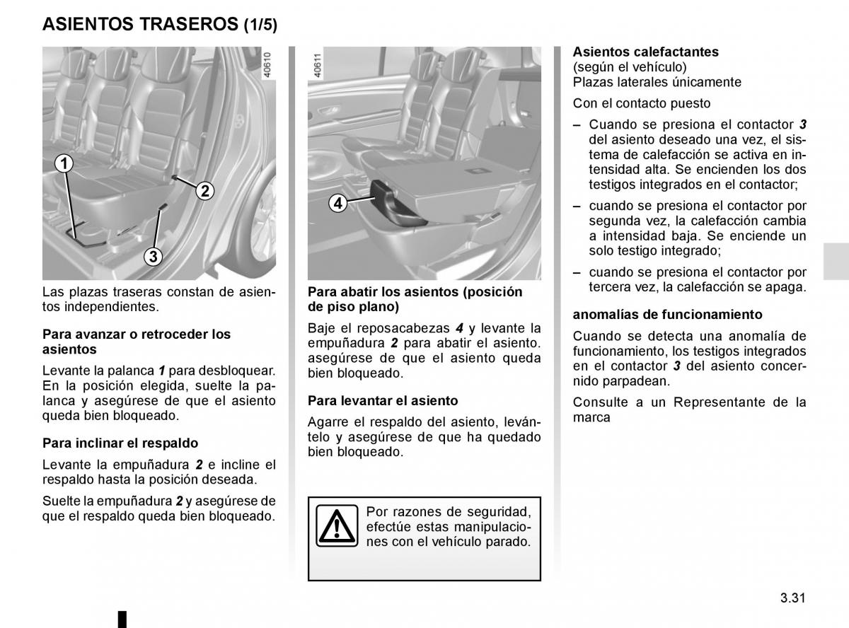 Renault Espace V 5 manual del propietario / page 219