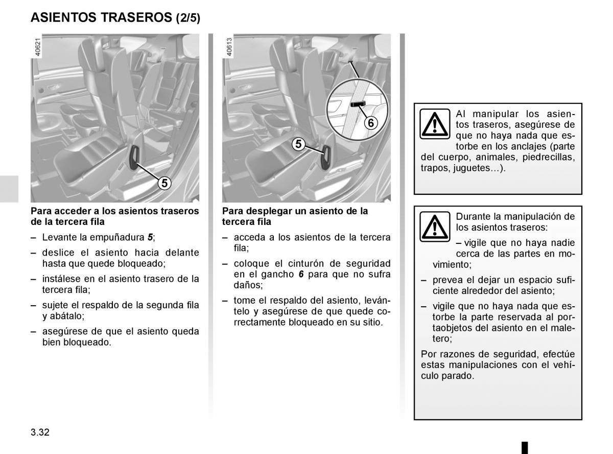 Renault Espace V 5 manual del propietario / page 220