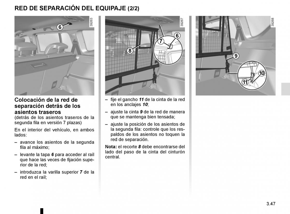 Renault Espace V 5 manual del propietario / page 235