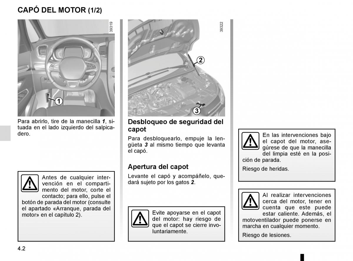 Renault Espace V 5 manual del propietario / page 240