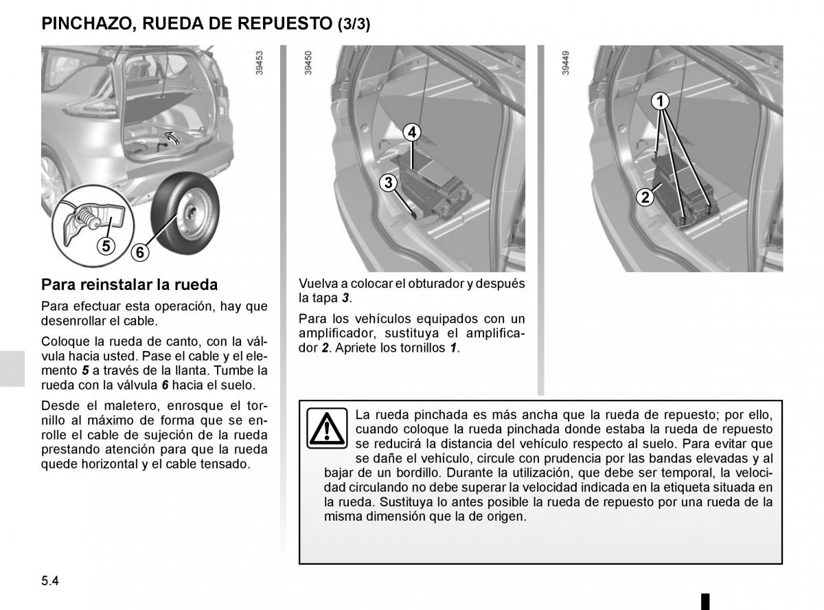 Renault Espace V 5 manual del propietario / page 260