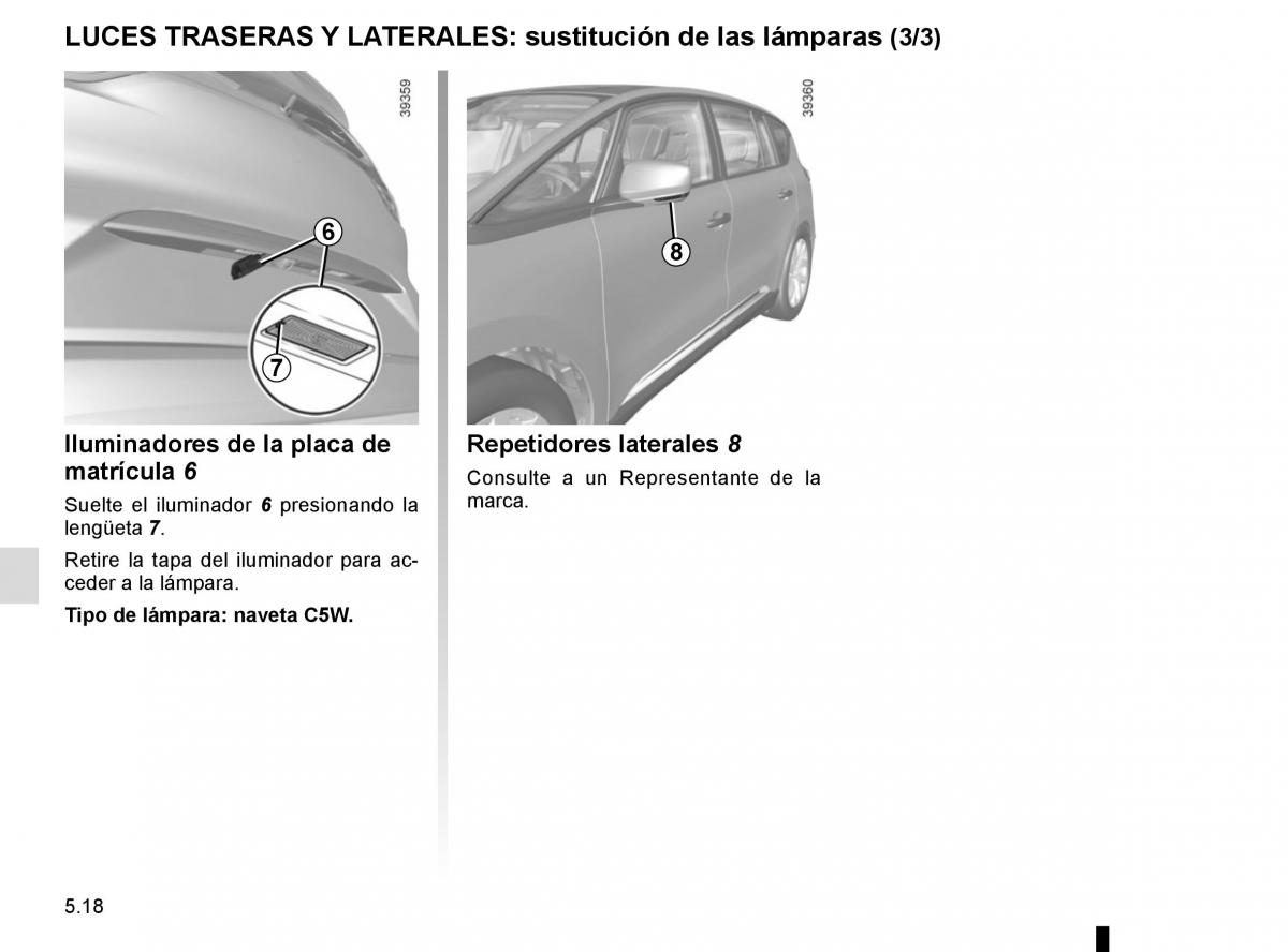 Renault Espace V 5 manual del propietario / page 274