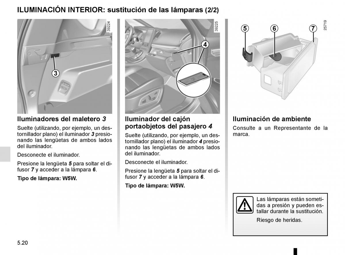 Renault Espace V 5 manual del propietario / page 276