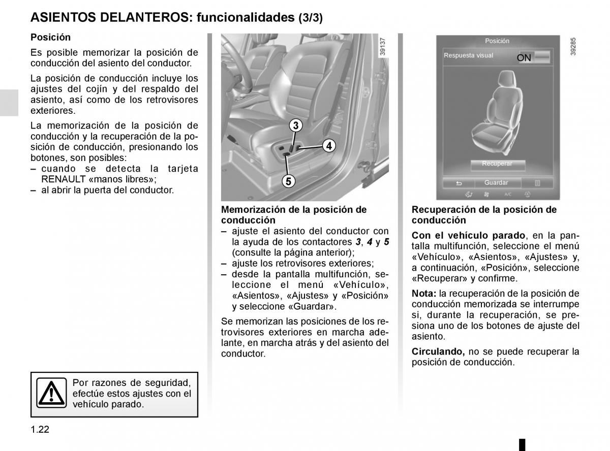 Renault Espace V 5 manual del propietario / page 28