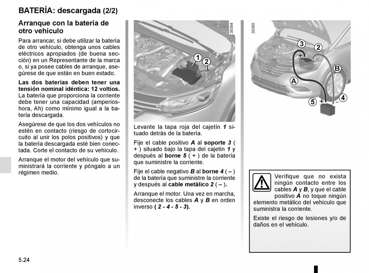 Renault Espace V 5 manual del propietario / page 280