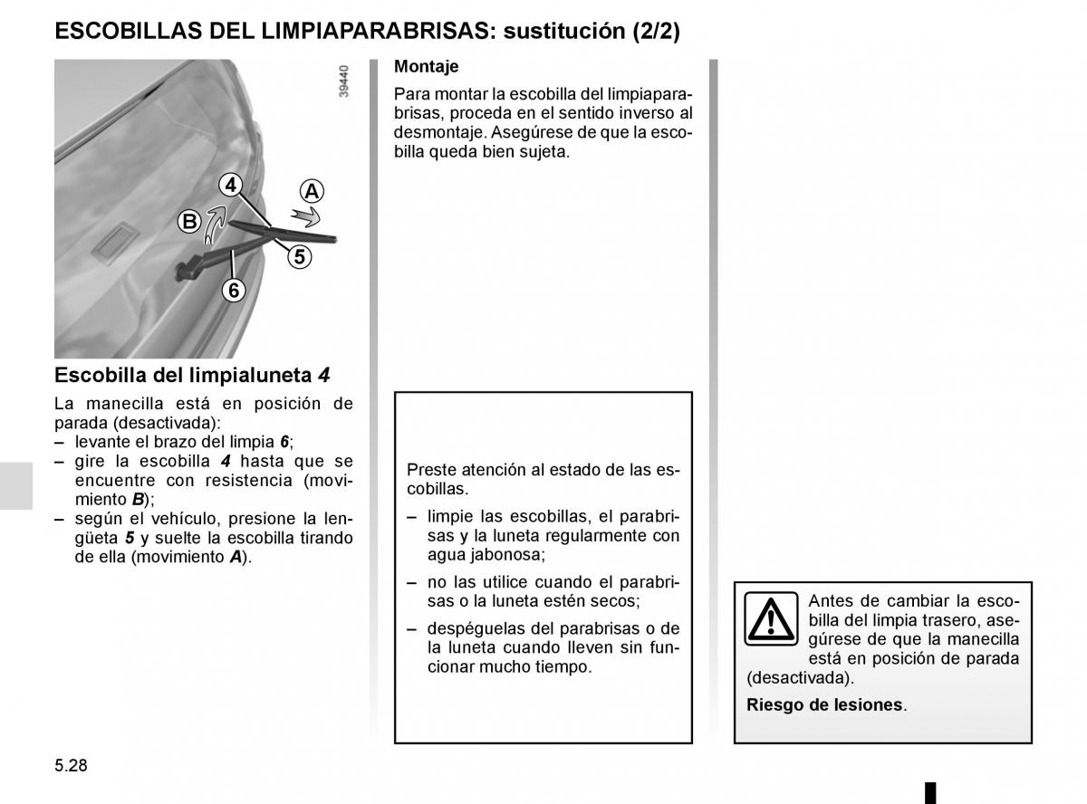 Renault Espace V 5 manual del propietario / page 284