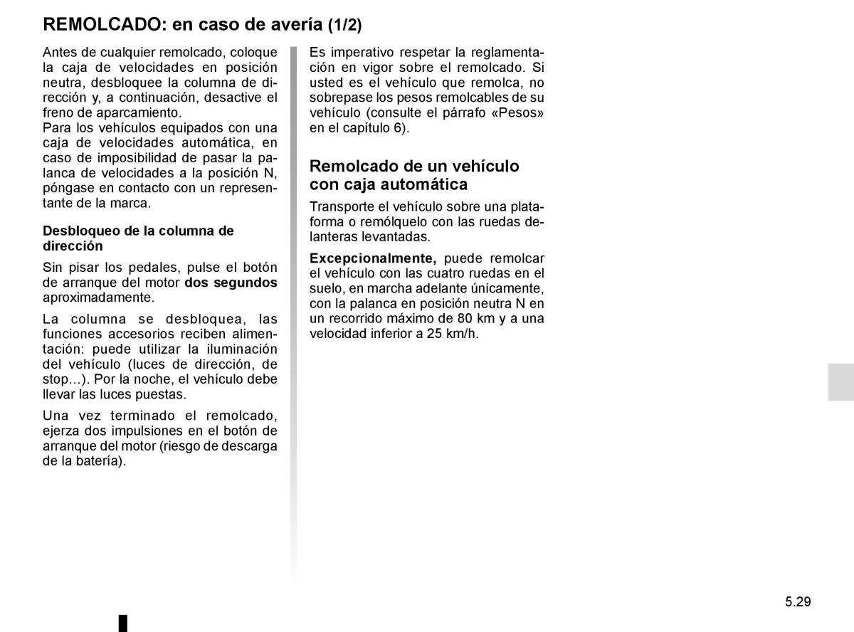 Renault Espace V 5 manual del propietario / page 285