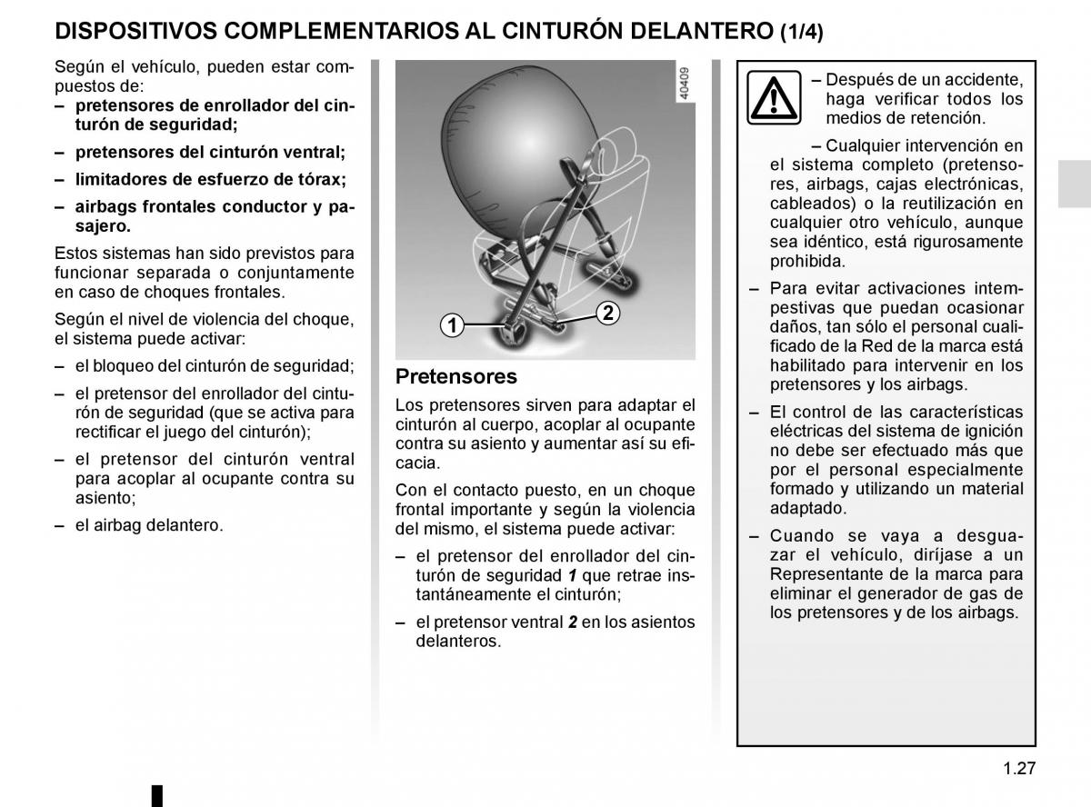 Renault Espace V 5 manual del propietario / page 33