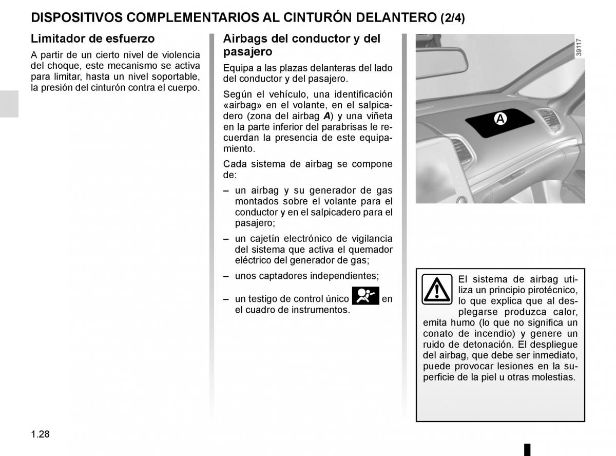 Renault Espace V 5 manual del propietario / page 34