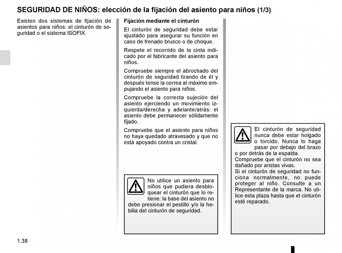 Renault Espace V 5 manual del propietario / page 44