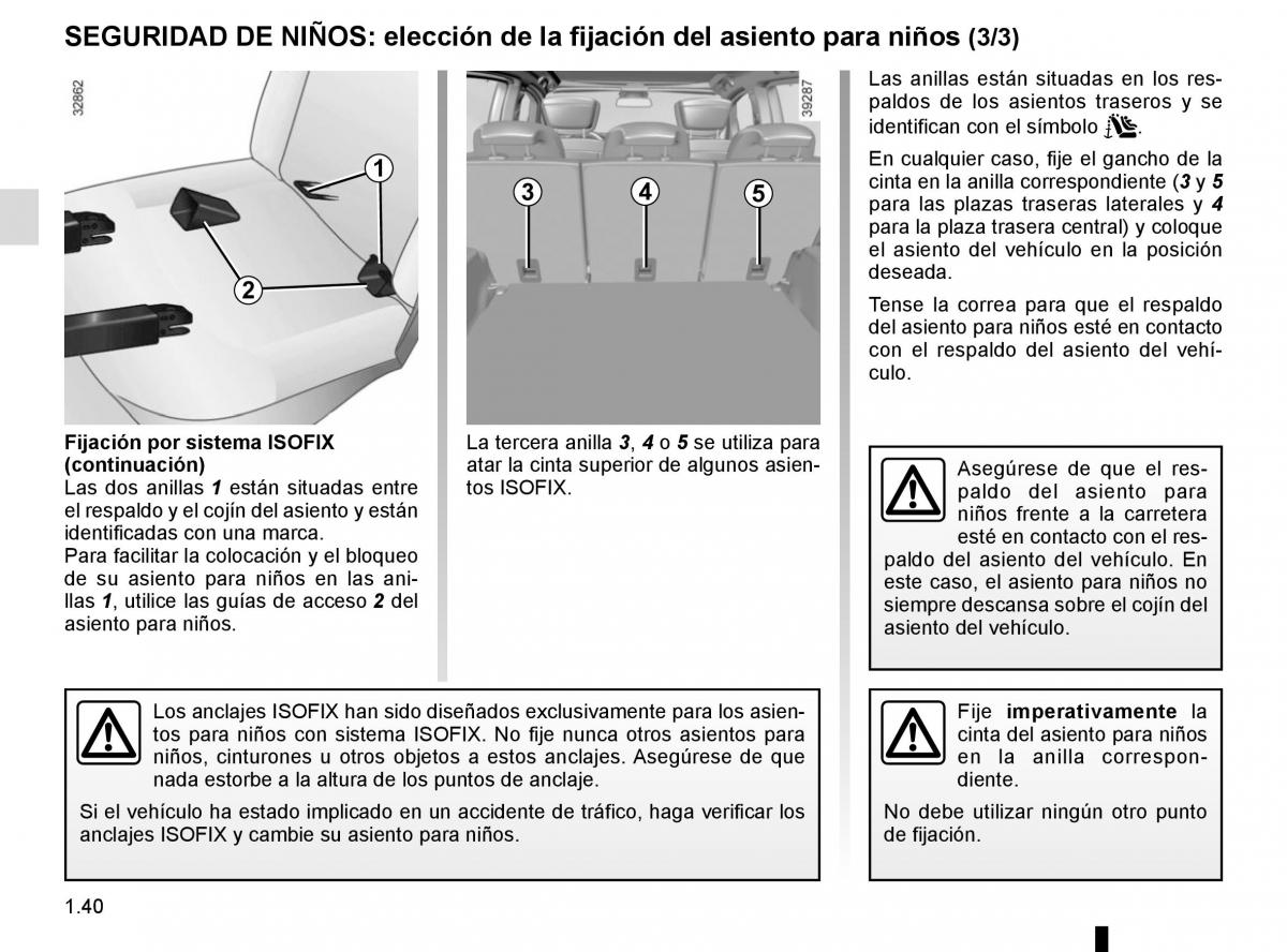 Renault Espace V 5 manual del propietario / page 46