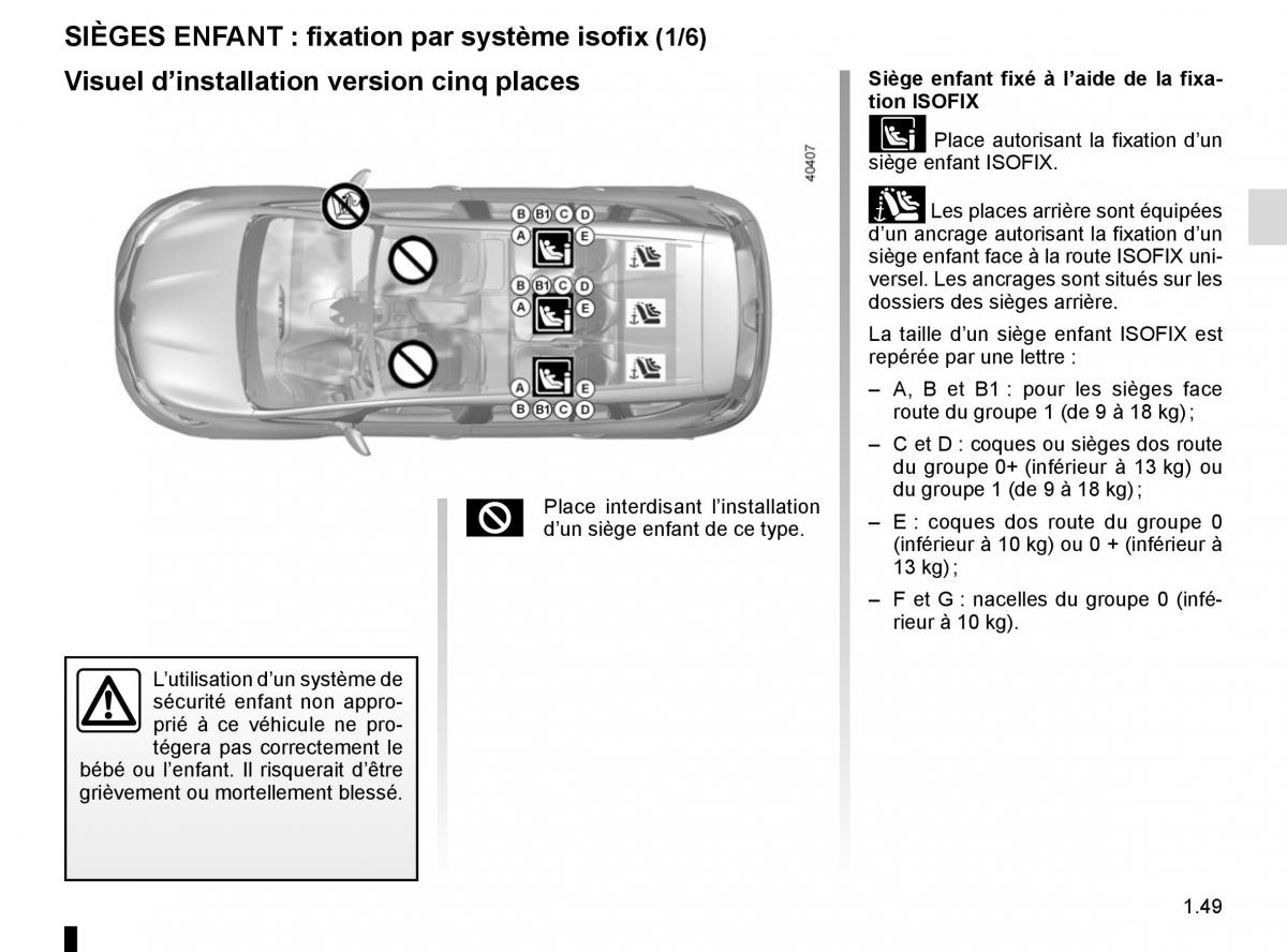 Renault Espace V 5 manuel du proprietaire / page 55