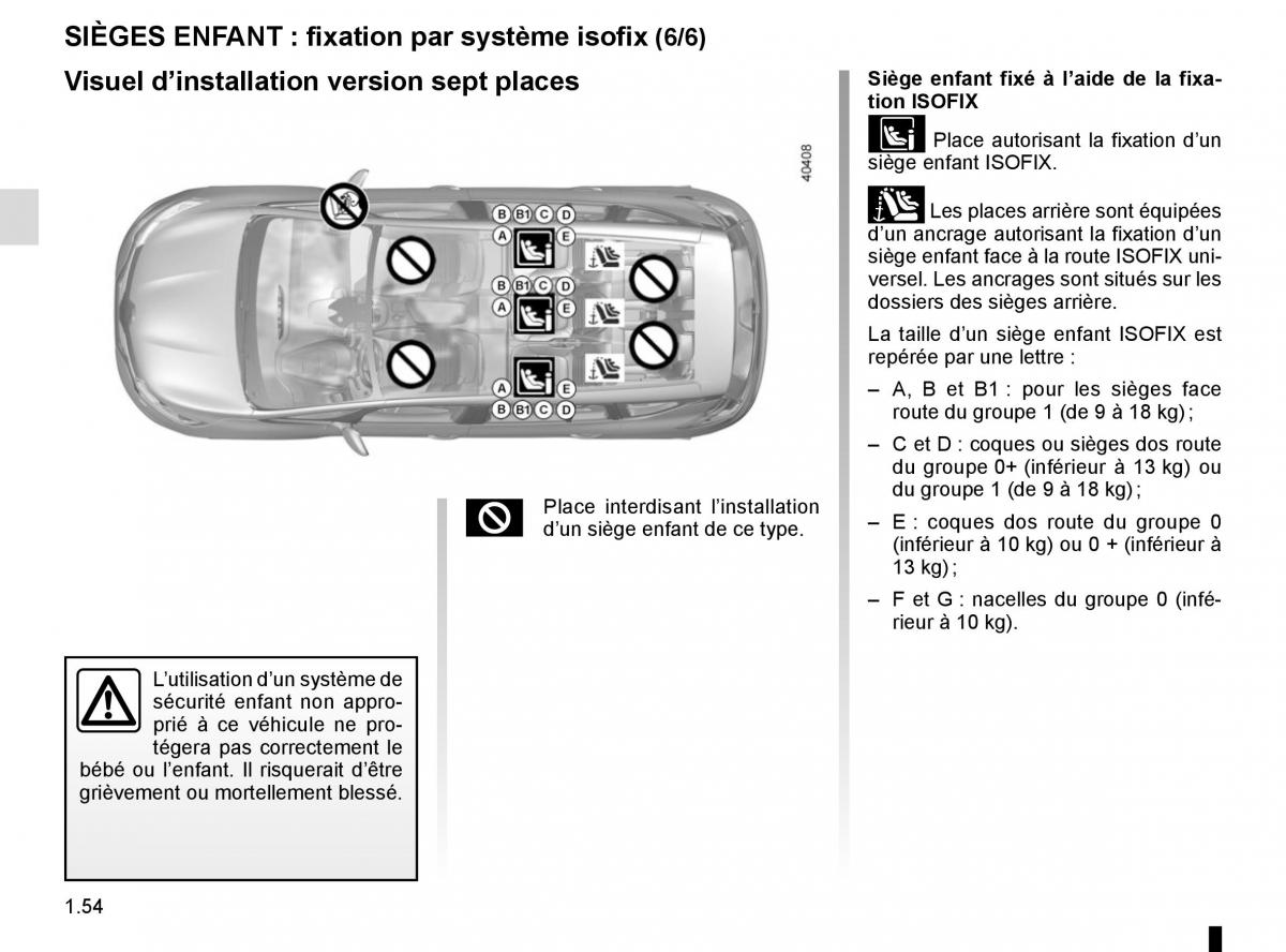 Renault Espace V 5 manuel du proprietaire / page 60