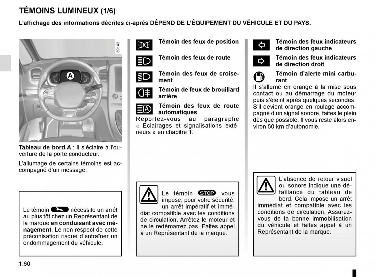 Renault Espace V 5 manuel du proprietaire / page 66