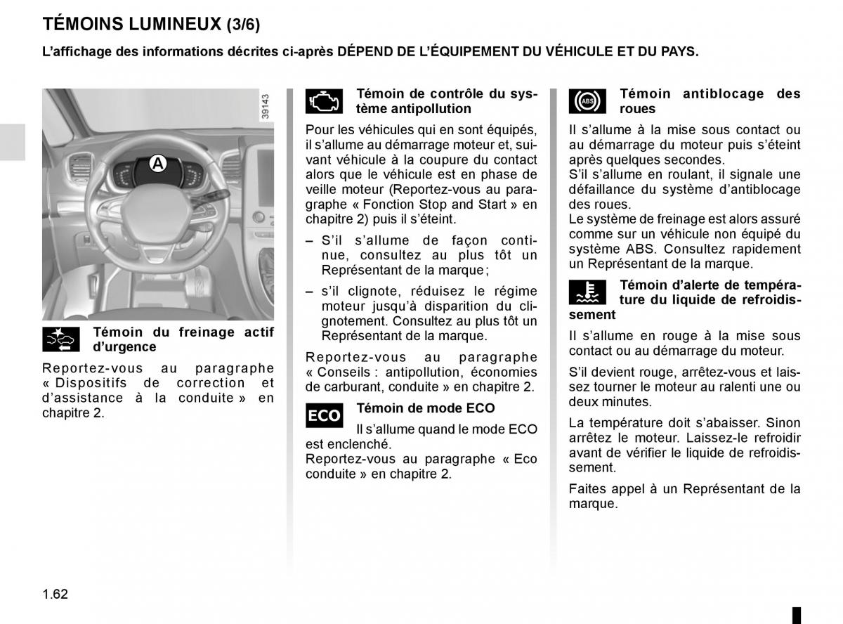 Renault Espace V 5 manuel du proprietaire / page 68