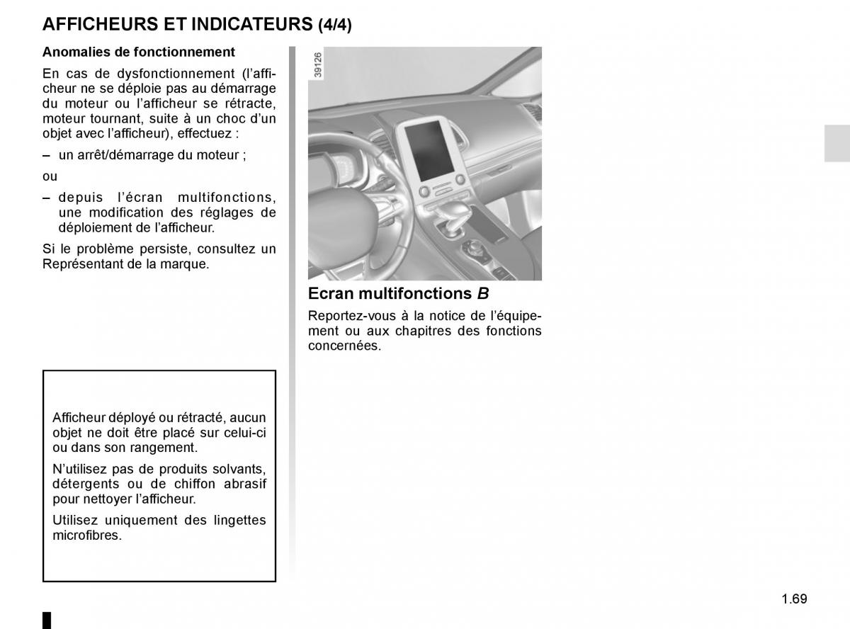 Renault Espace V 5 manuel du proprietaire / page 75