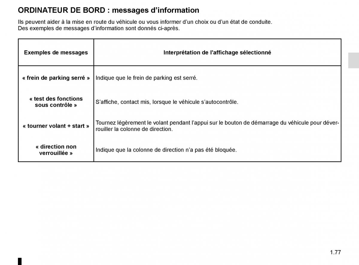 Renault Espace V 5 manuel du proprietaire / page 83