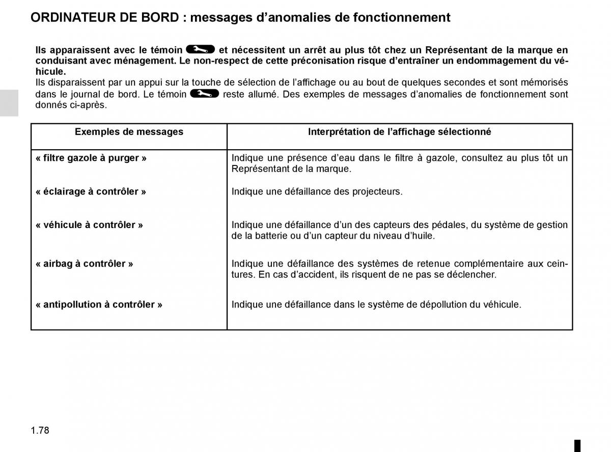 Renault Espace V 5 manuel du proprietaire / page 84