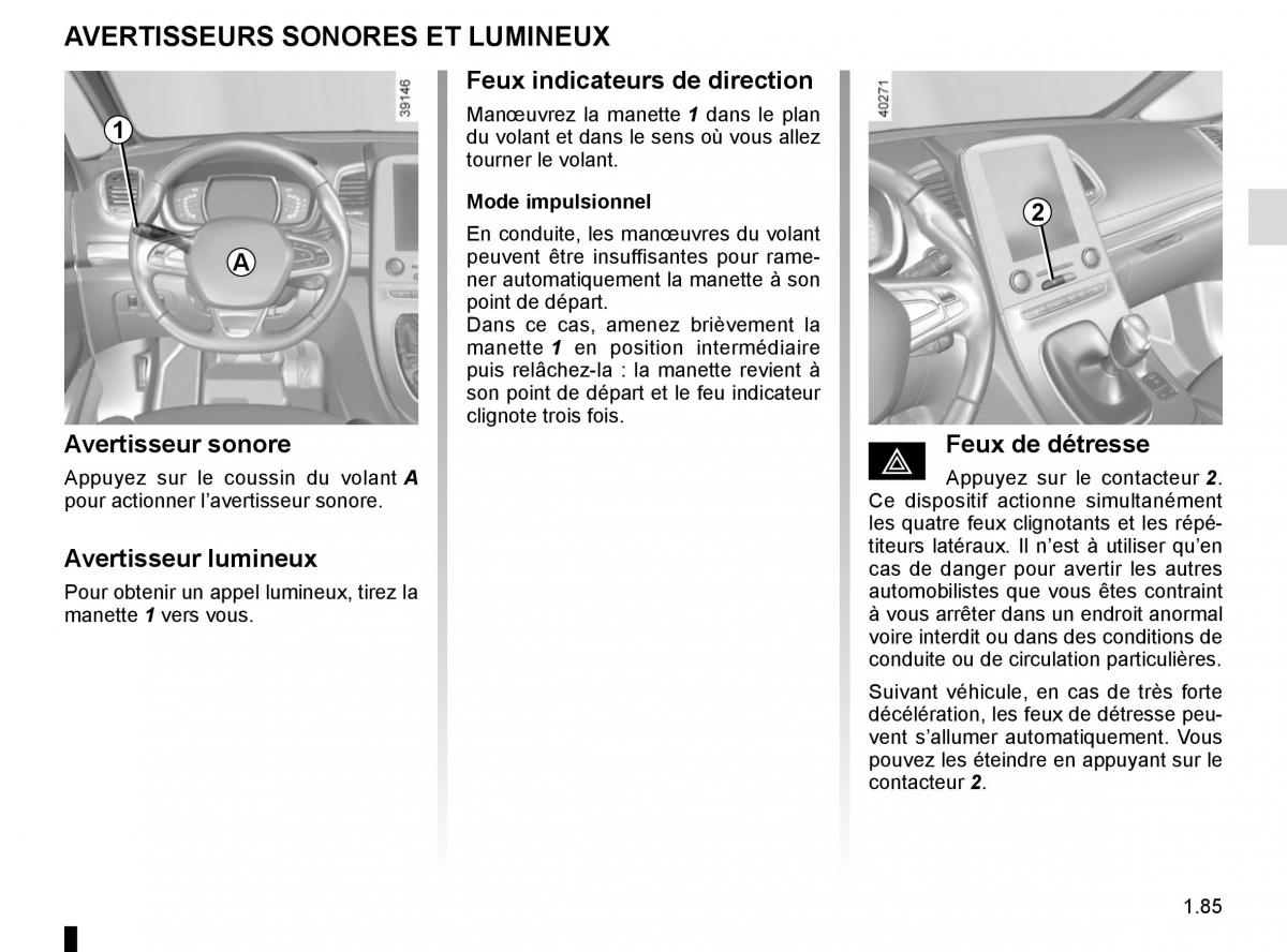 Renault Espace V 5 manuel du proprietaire / page 91