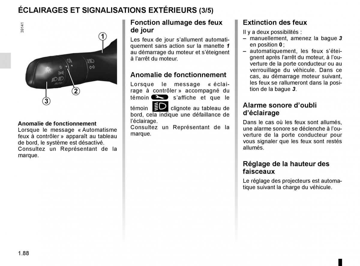 Renault Espace V 5 manuel du proprietaire / page 94