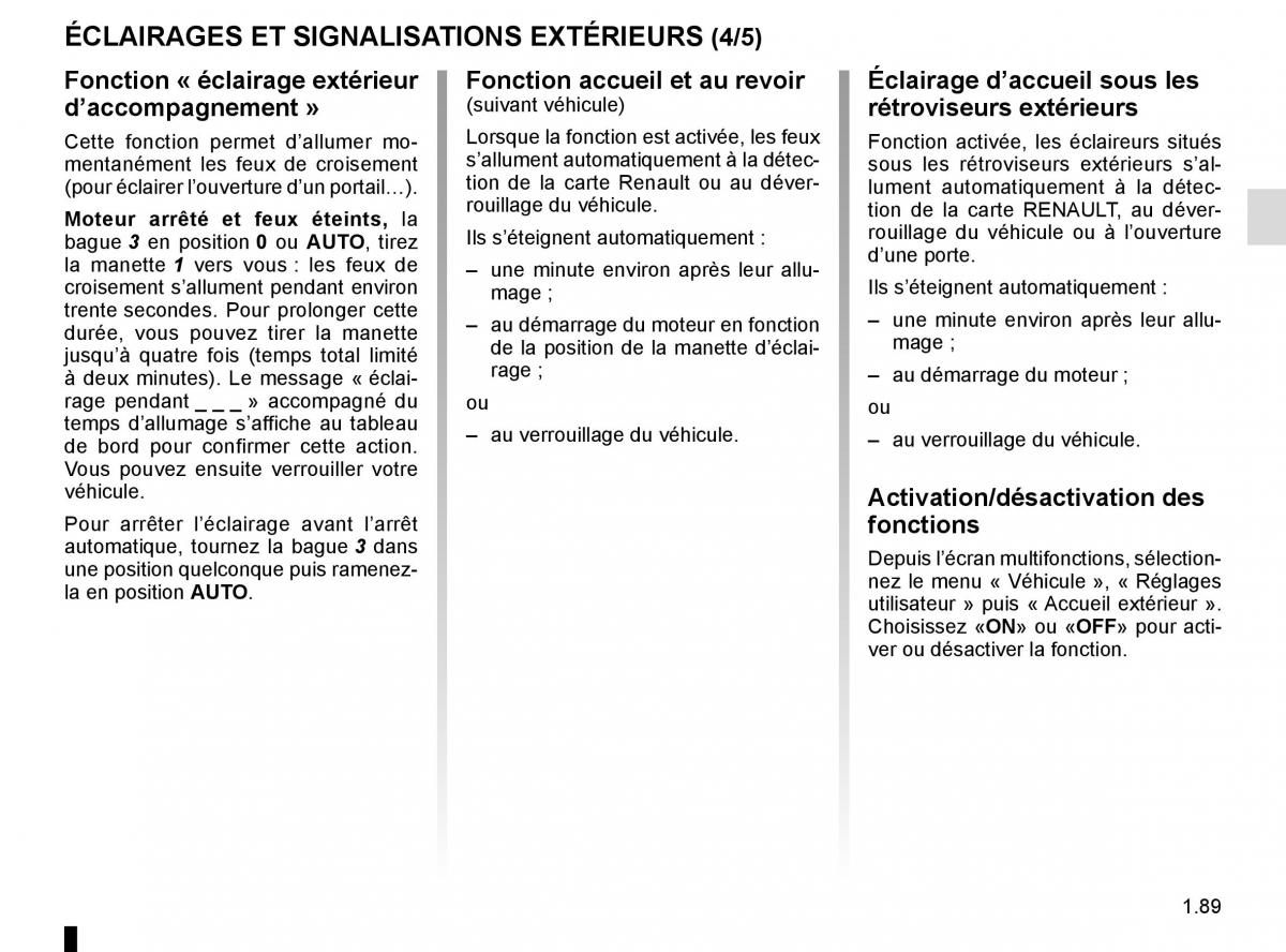 Renault Espace V 5 manuel du proprietaire / page 95