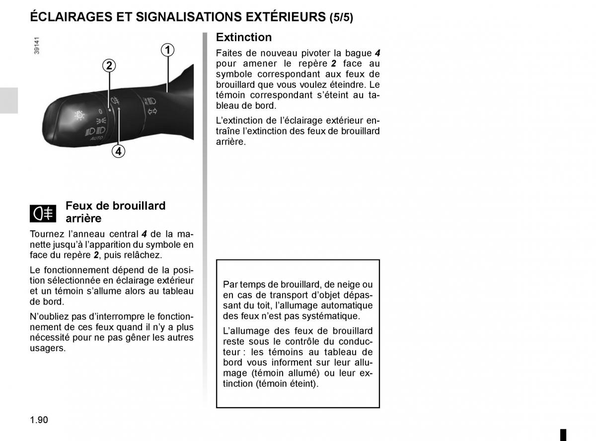 Renault Espace V 5 manuel du proprietaire / page 96