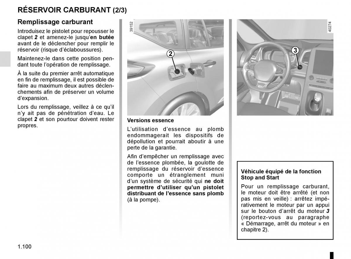 Renault Espace V 5 manuel du proprietaire / page 106