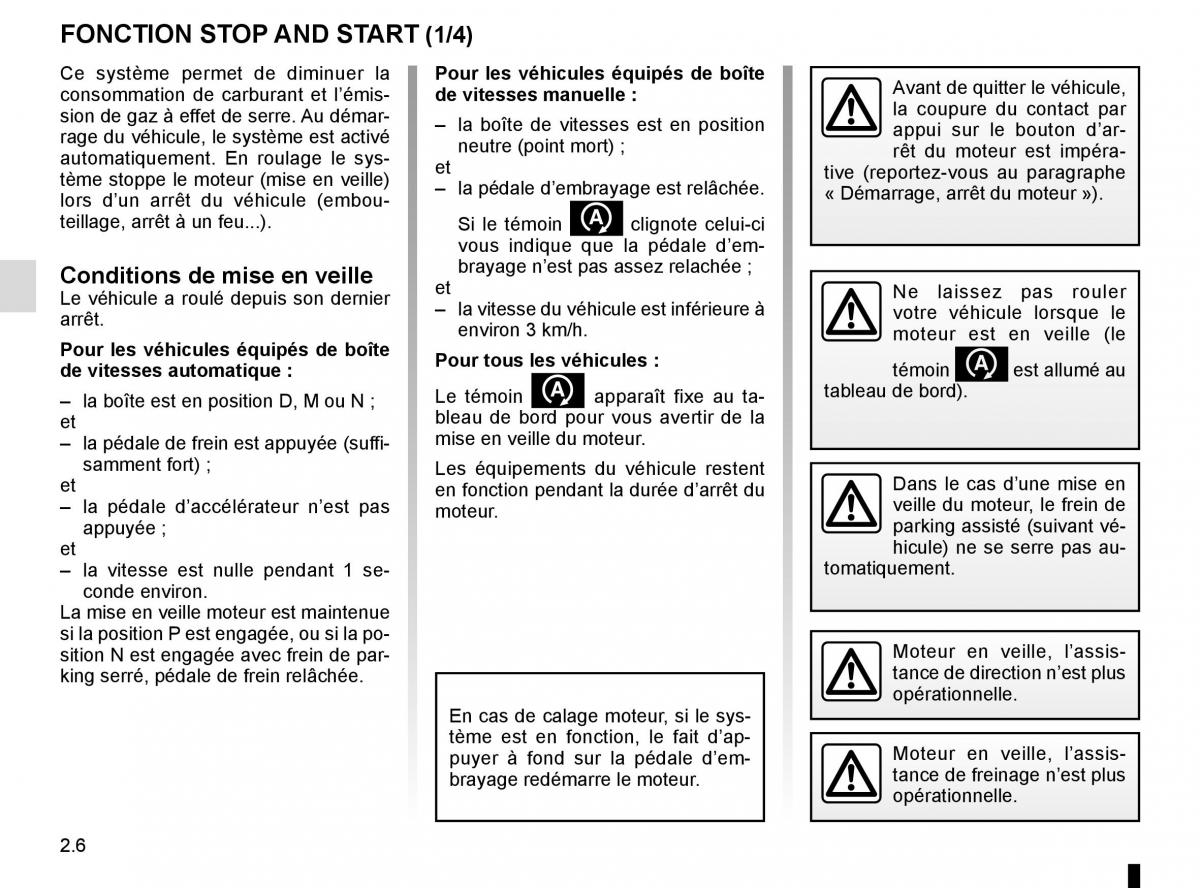 Renault Espace V 5 manuel du proprietaire / page 114